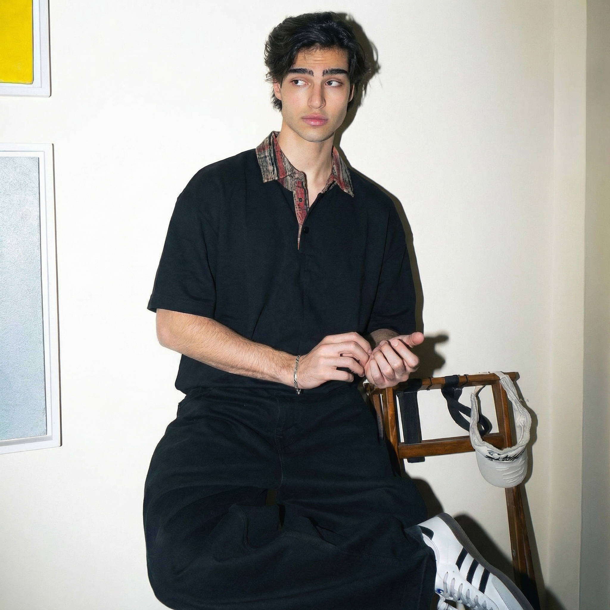 The Scholar Fit Polo - Black