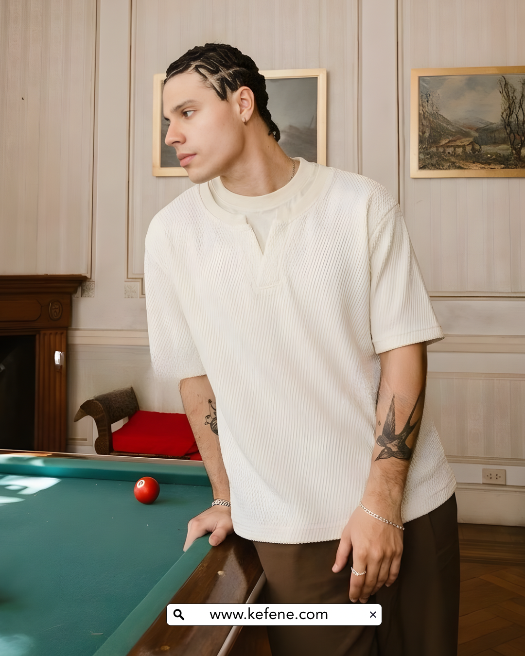 Urban Mesh T-Shirt – Creme