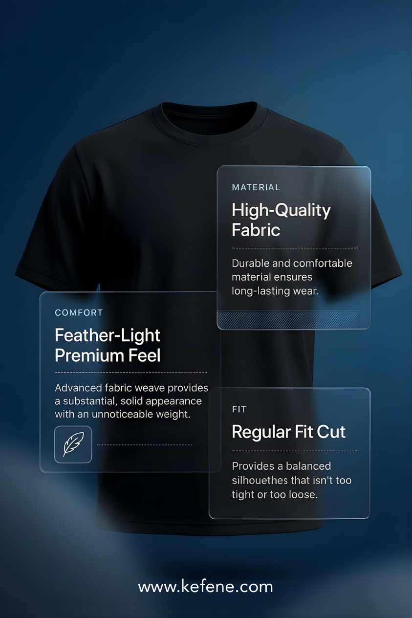 Solid T-Shirt – Black